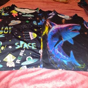 Like New Kids Shark Tee - Black and Blue